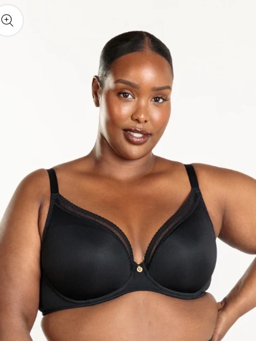 Understance Annette Smooth FlexWire Plunge Bra in Black